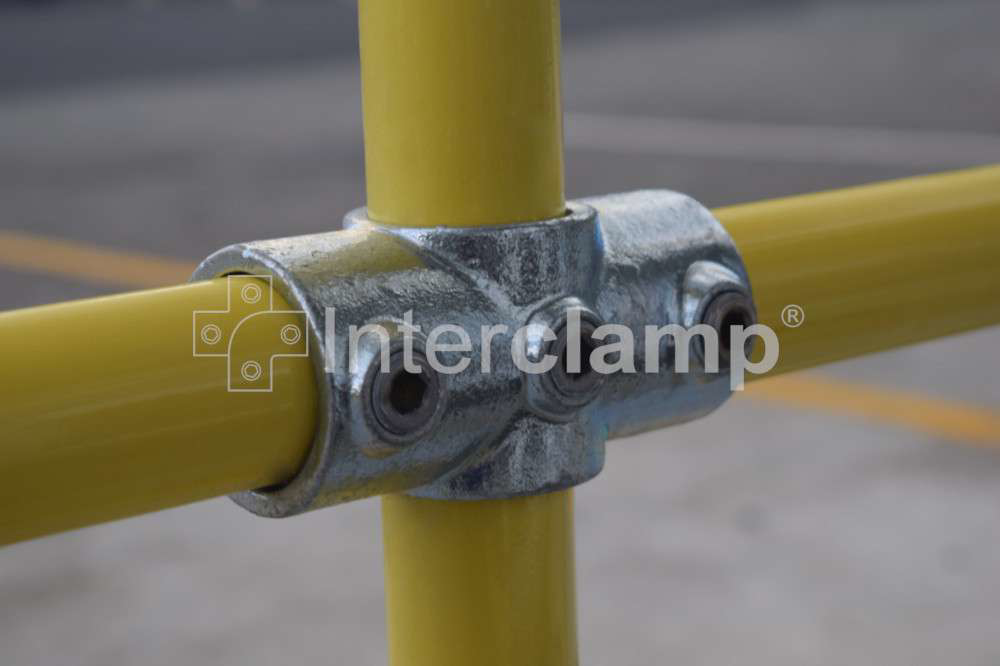 Premium quality Interclamp tube clamp fitting and yellow powder coated steel tube